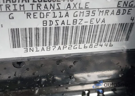 2016 Nissan Sentra S z USA, uszkodzony, nr VIN 3N1AB7AP2GL682446